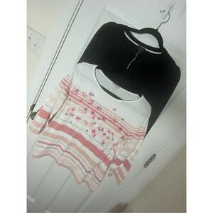 Talbots women’s bundle lot cardigan and 3/4 sleeve blouse size medium